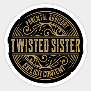 Twisted Sister Vintage Ornament Sticker